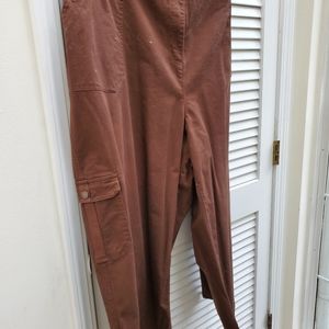 Catherines-Liz & Me Brown Cargo Pants